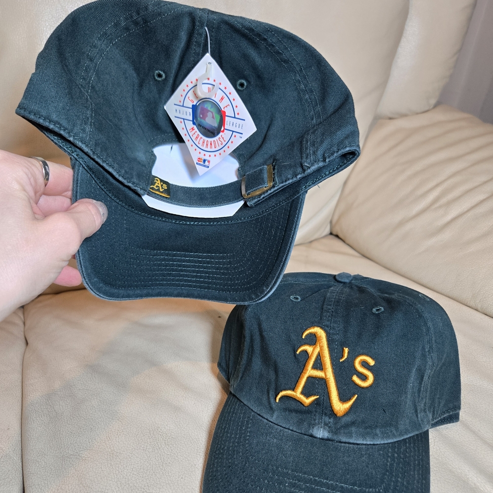 Green 47 Brand Oakland Athletics Clean Up Clover Adjustable Slouch Hat MLB - Picture 5 of 6
